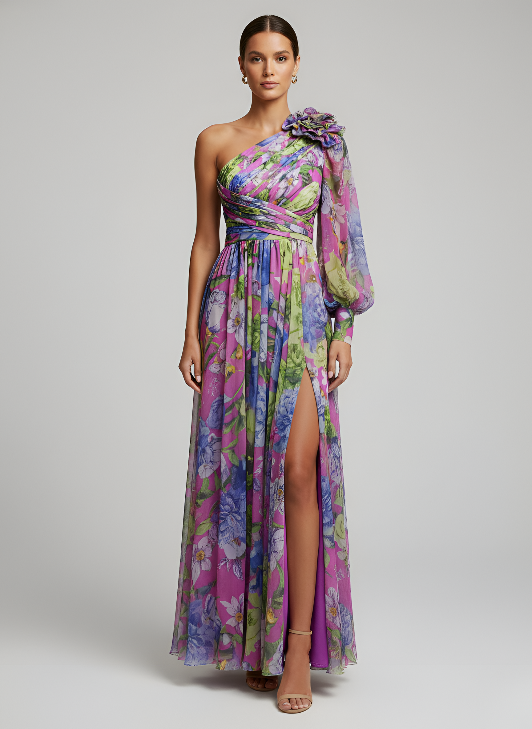 Daniela™  | Vestido Floral Asimétrico de Impacto