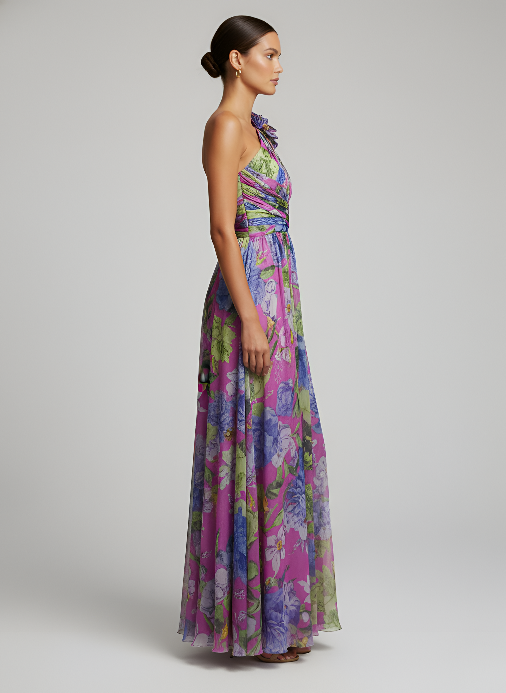 Daniela™  - Vestido Floral Asimétrico de Impacto