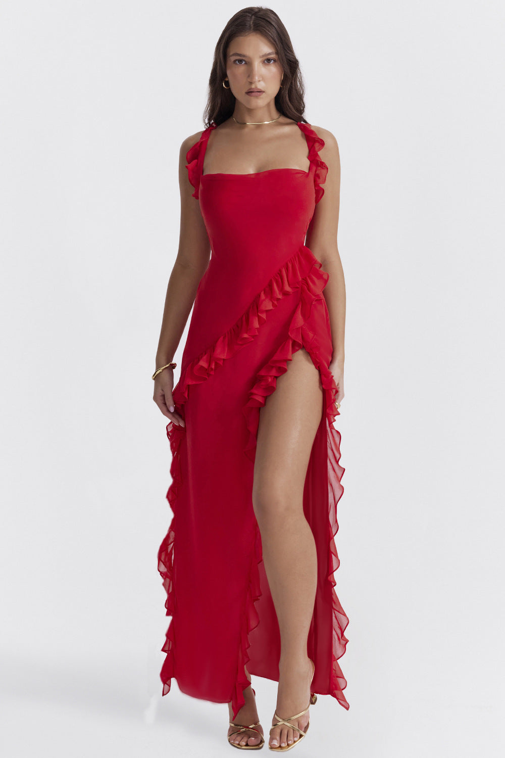 Vestido Ali™ -  Ligereza y movimiento con detalles volantes