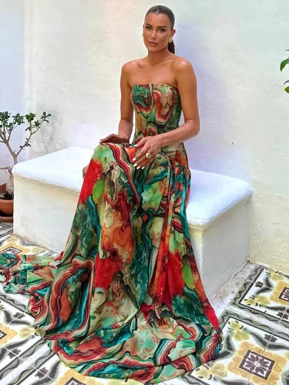 Vestido Marta™ -  Elegancia vibrante para momentos especiales