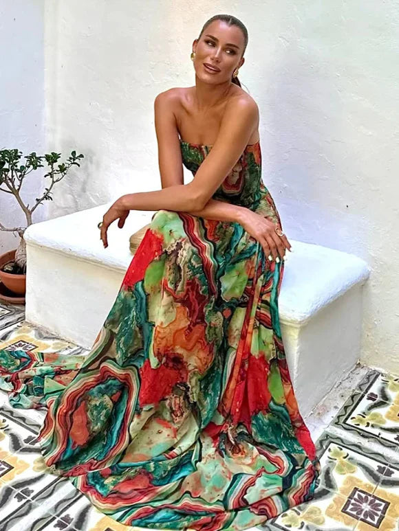 Vestido Marta™ -  Elegancia vibrante para momentos especiales
