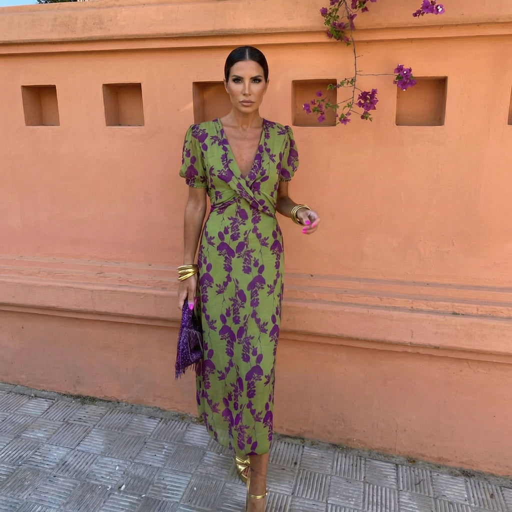 Vestido Ani ™ -  Elegancia Vibrante que Enamora