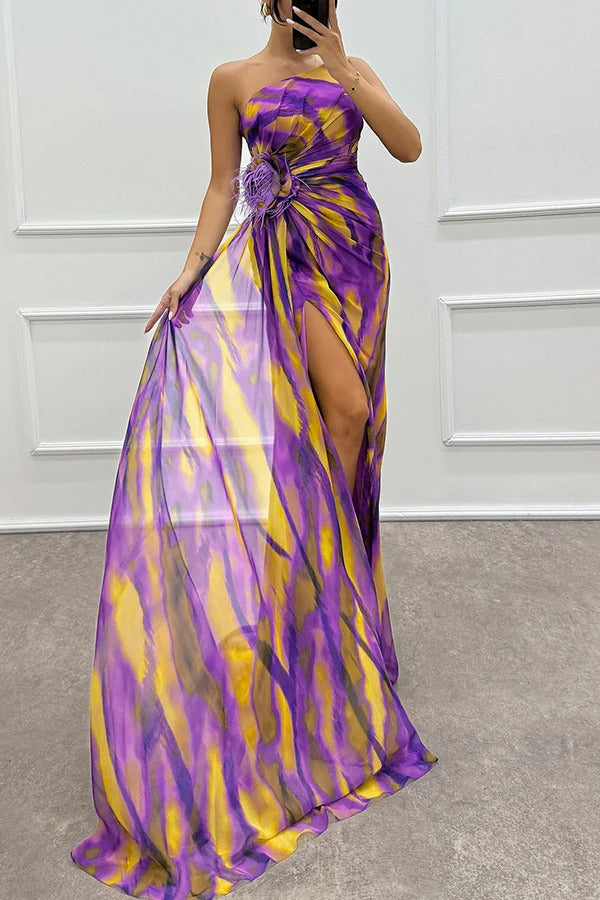 Vestido Draped Vibrante