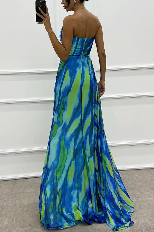 Vestido Draped Vibrante