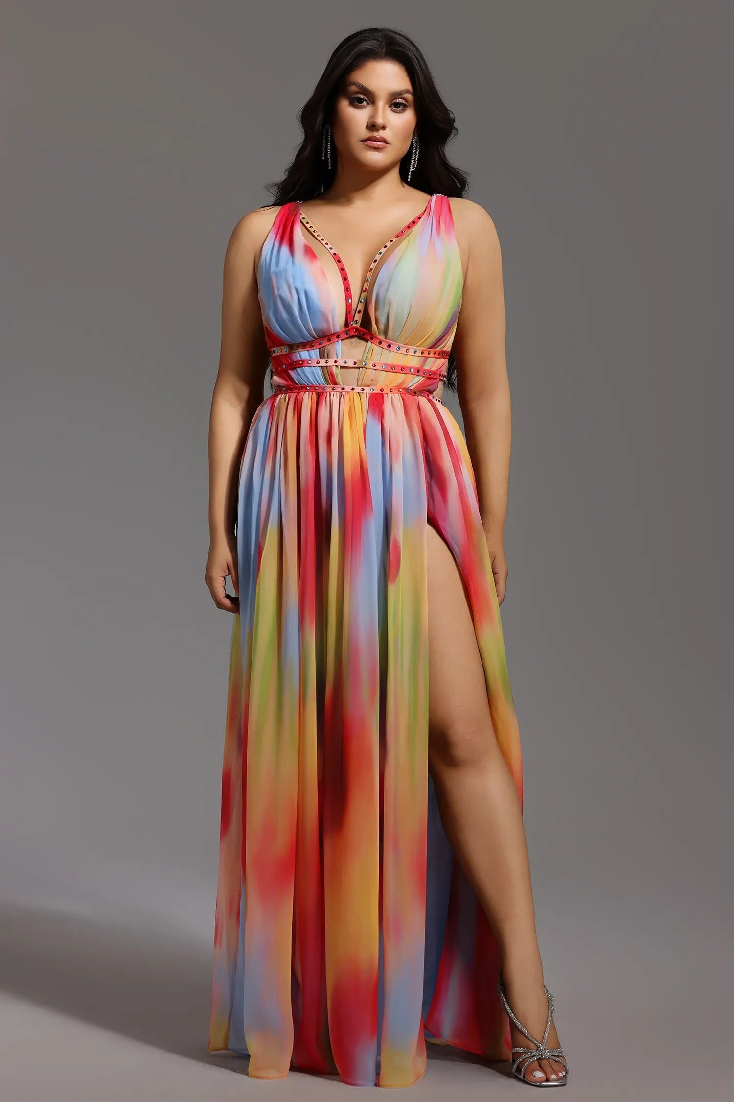 Lara™ - Vestido Multicolor Elegante y Fluido
