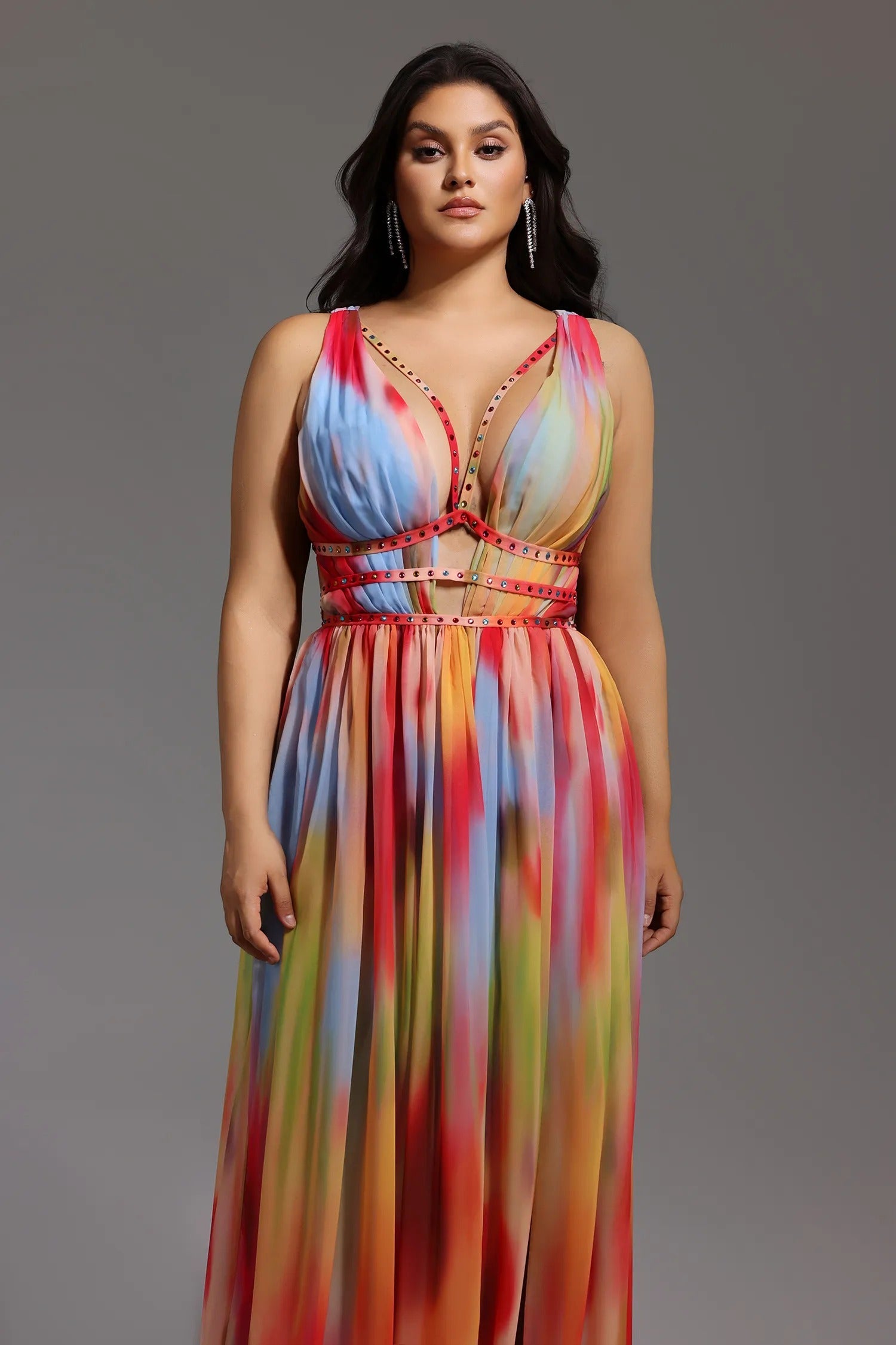 Lara™ - Vestido Multicolor Elegante y Fluido