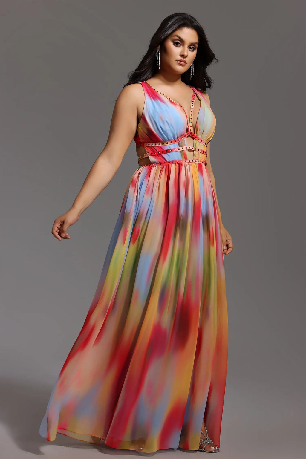 Lara™ - Vestido Multicolor Elegante y Fluido