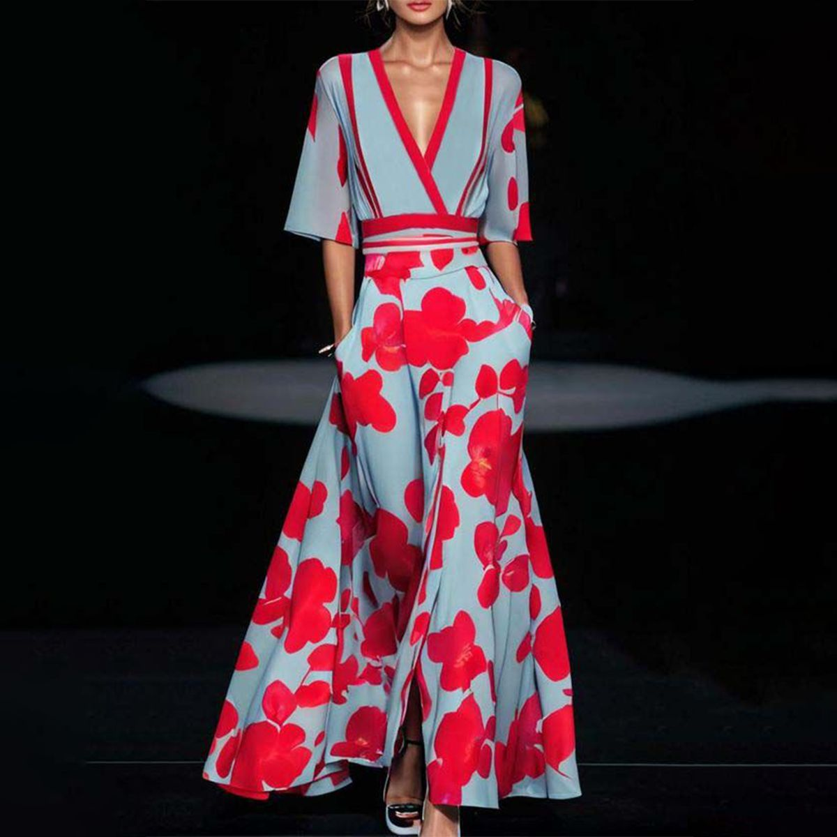 Vestido de Viscosa Elegante